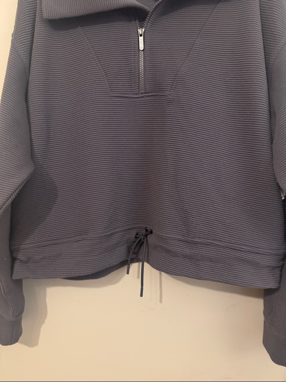 Zella Kickback Ottoman Half Zip Pullover, Grey, Size Large - Picture 9 of 14